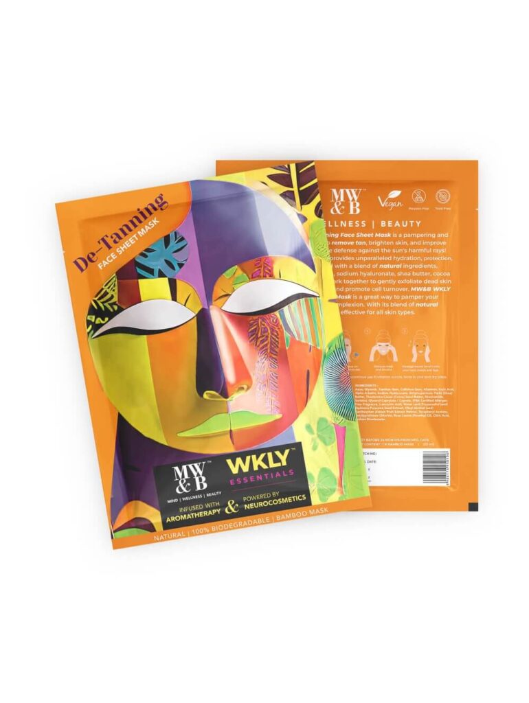 De-Tanning Face Sheet Mask 25ML By MW&B | WKLY Essentials