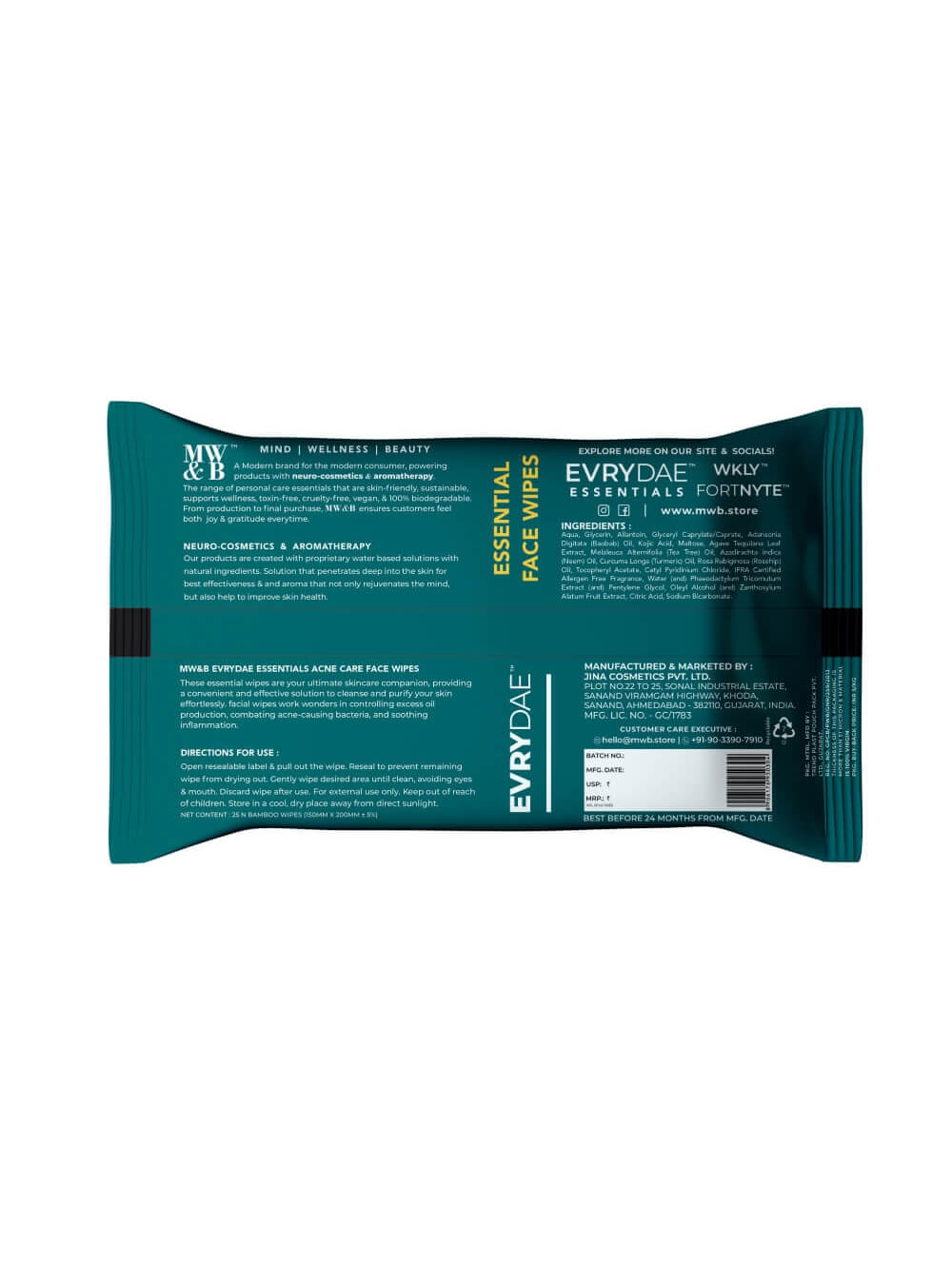 Acne Care Face Wipes 25’s By MW&B | EVRYDAE Essentials