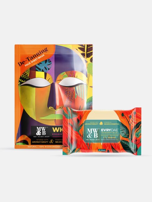 Sun Protection Combo- Face Wipes and Sheet Mask By MW&B | EVRYDAE and WKLY Essentials